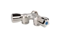 1334 - Robinet machine à laver laiton double mâle Y mâle avec écrou 1/2'' 1/2''