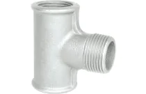 133G - Raccord fonte malléable Té femelle mâle femelle galva BSP BSP