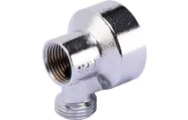 1344 - Applique murale jupe haute sans écrou laiton chromé M1/2''-F1/2''