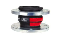 1562 - Manchon compensateur L130mm EPDM Haute température double rouge