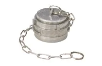 2417 - Raccord symétrique aluminium bouchon à verrou avec chaînette
