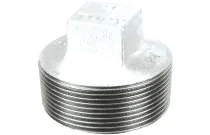 291G - Raccord fonte malléable bouchon mâle sans collet galva BSP