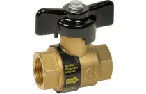 323 - Vanne à sphère laiton avec clapet ballstop femelle femelle BSP ACS