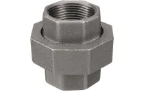 340N_AFY - Raccord fonte malléable union femelle joint conique noir BSP