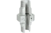 344G - Raccord fonte malléable union mâle mâle joint conique galva BSP