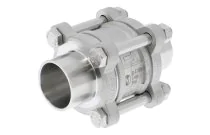 381ISO - Clapet de non-retour 3 pièces disque inox à souder BW pour tube ISO