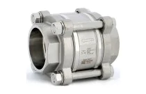 382 - Clapet non retour 3 pièces inox à disque à souder SW ACS