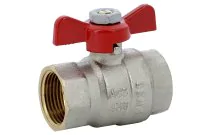 Vanne sphère laiton titré 4MS Bâtiment FF manette papillon