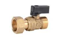 633 - Vanne à sphère laiton 4MS pour collecteur à écrou tournant