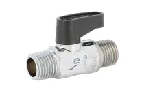 693 - Micro vanne à sphère laiton mâle mâle DN1/8''
