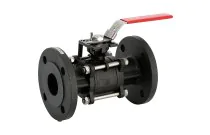 710 - Robinet à tournant sphérique acier 3 pièces PN40 avec platine ISO