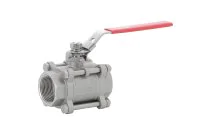 790 - Robinet à tournant sphérique 3 pcs initiale inox femelle femelle BSP