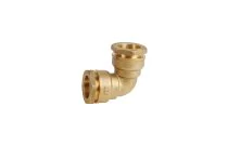 816 - Raccord laiton à serrage extérieur manchon coudé 4MS