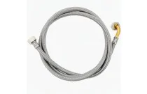 CFF82 - Flexible inox coudé 90° Femelle 3/8''- Femelle 1/2'' Longueur 1M ou 1.5M